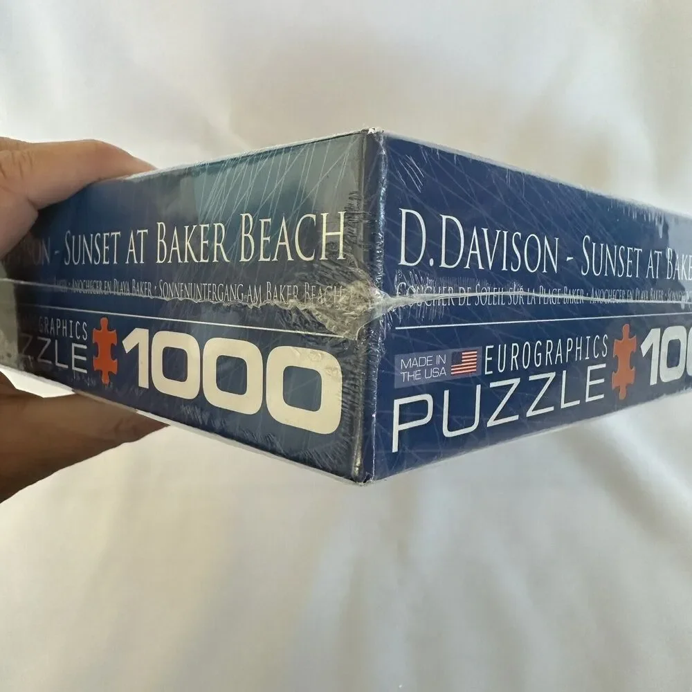 Eurographics Sunset at Baker Beach 1000 Piece Jigsaw Puzzle By Dominic Davison